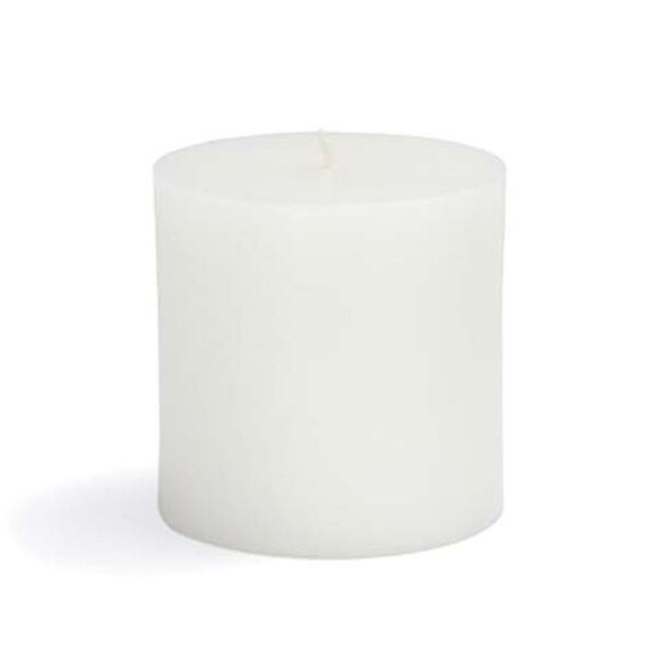 Zest Candle Zest Candle CPZ-071-12 3 x 3 in. White Pillar Candles -12pcs-Case- Bulk CPZ-071_12 - main